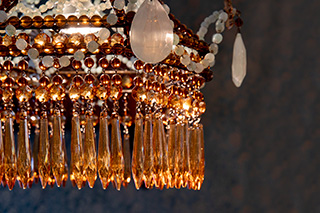 The subdued light gives everything a mysterious charm.